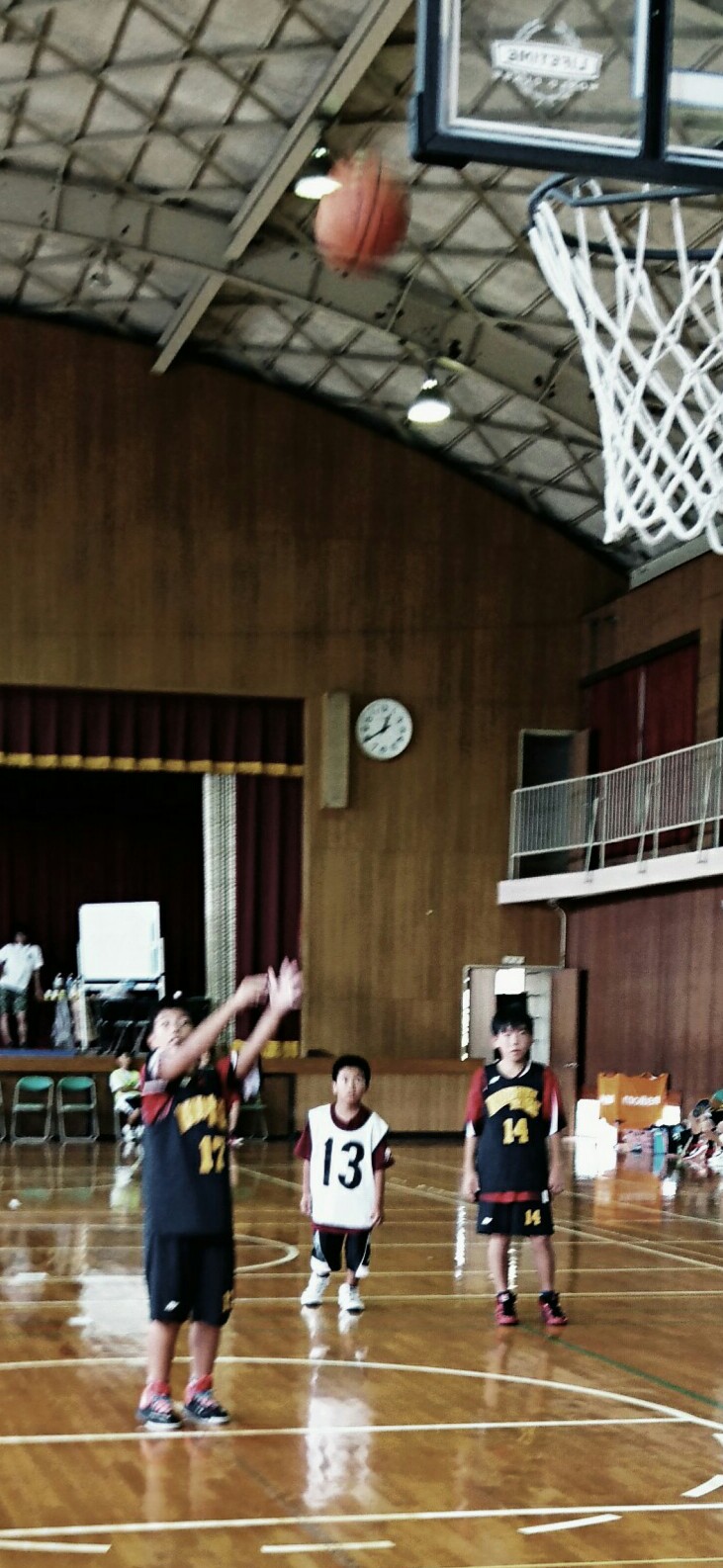 ミニバス教室。男子!