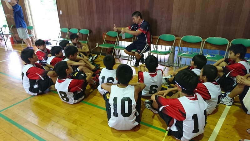 ミニバス教室。男子!