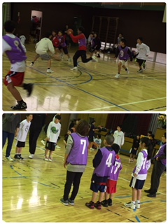 6年生のお別れ会&親子バスケ