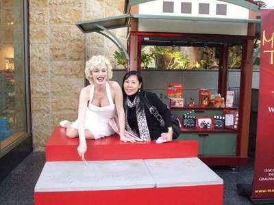 With Marilyn Monroe