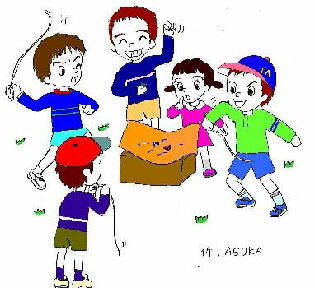 平成ベーゴマ遊び（イメージイラスト）