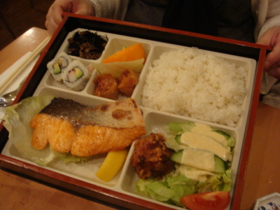 ロンドン・鮭定食