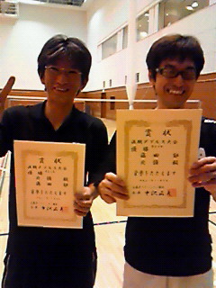北條&藤田ペア優勝(2)