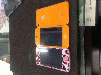 iPhone4sピンクヒョウ柄