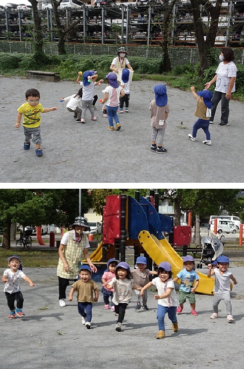 玉入れもかけっこも頑張ったね