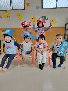 大きく泳げ、恵愛鯉のぼり
