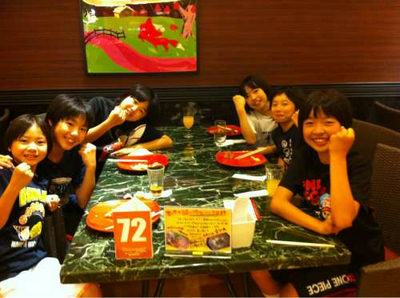 試合後の食事会