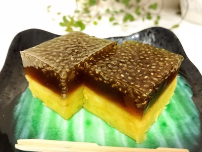 ほうじ茶とチアシードの芋羊羹