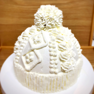 ニット帽ケーキ
