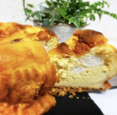 2層のチーズケーキ