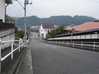下り坂です。