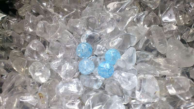 クラック水晶☆ブルー☆8mm☆