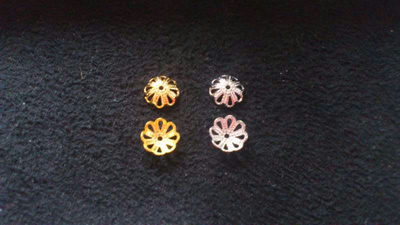 花座☆7～8mm☆ゴールド・シルバー☆