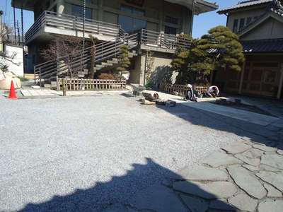 寺院　石畳工事