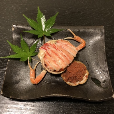 セコ蟹の甲羅盛